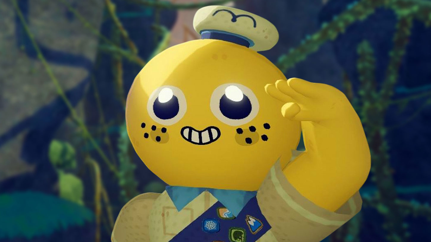 Un personaje del juego cooperativo de escalada Peak