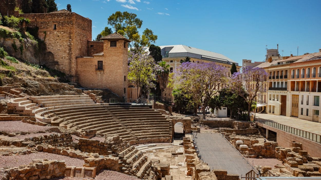 El teatro romano de Malaca (Málaga), uno de los más importantes de España