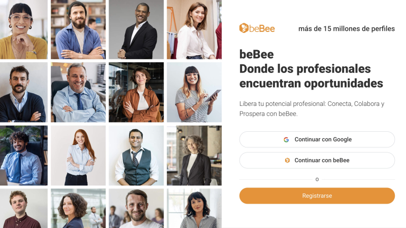 Entrada a la plataforma beBee