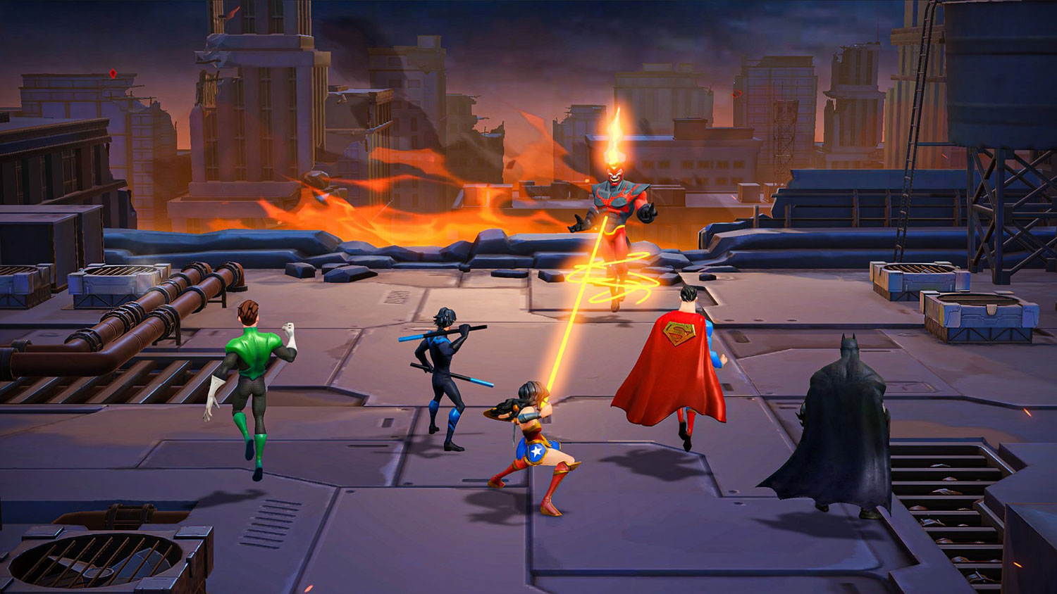El juego gratuito de superhéroes 'DC Worlds Collide'