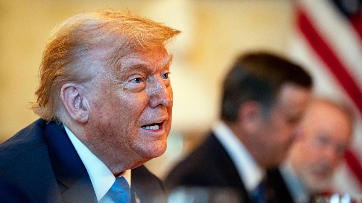Donald Trump en una reunión de gabinete. EP