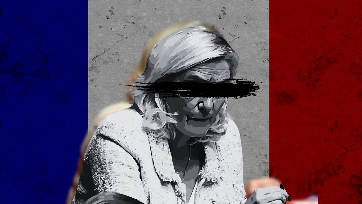 Marine Le Pen. Elaboración propia