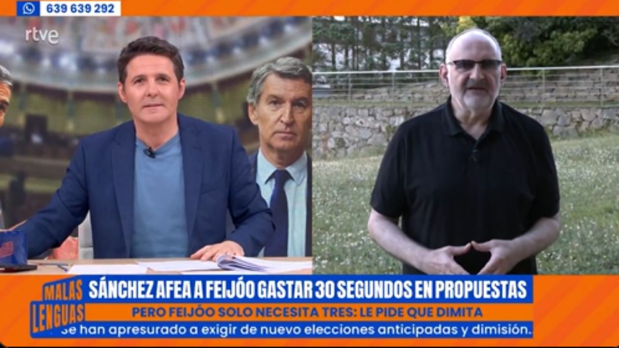 Jesús Cintora y Antón Losada en 'Malas Lenguas'. TVE