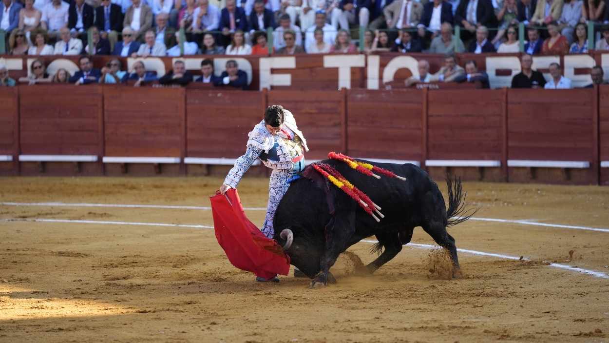 El torero Morante de la Puebla durante el festejo de la Feria de Jerez de la Frontera. EP.