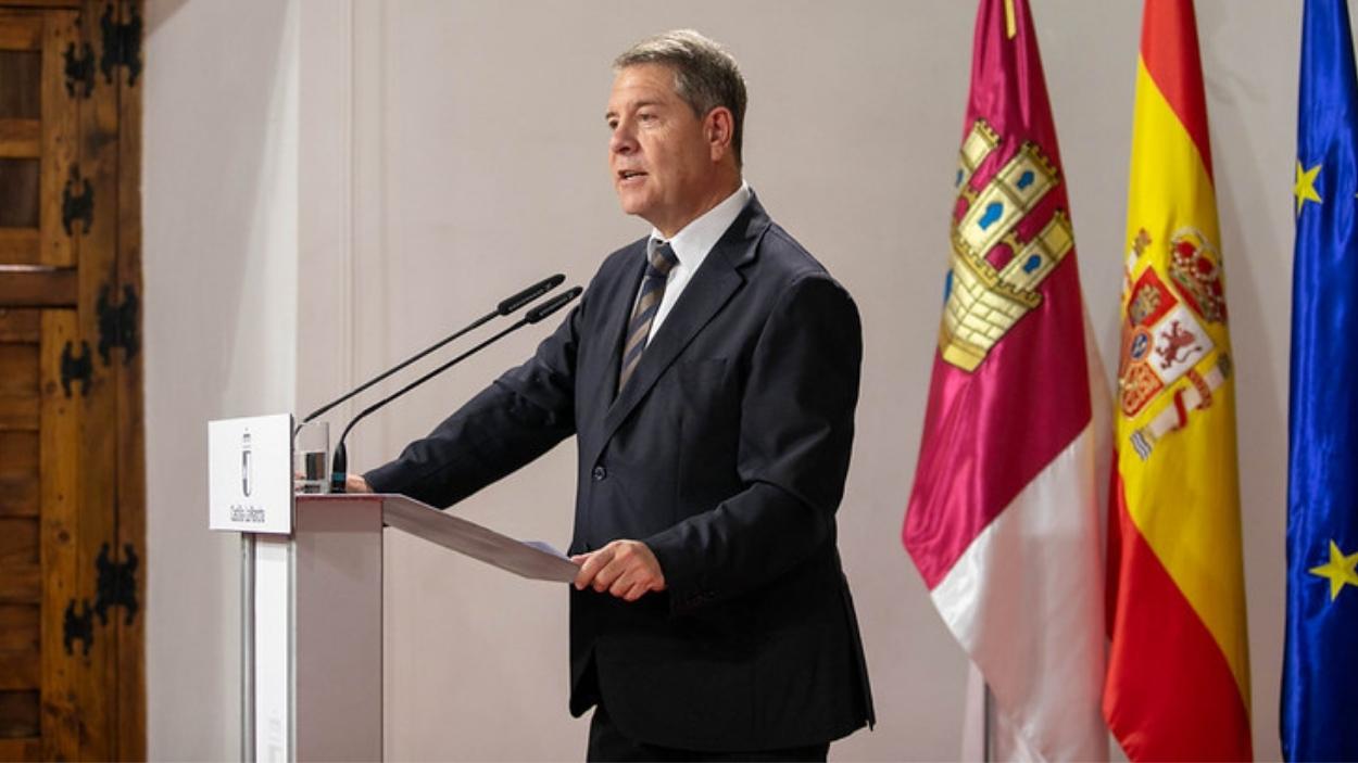 Emiliano García-Page, presidente de Castilla-La Mancha. JCCM.