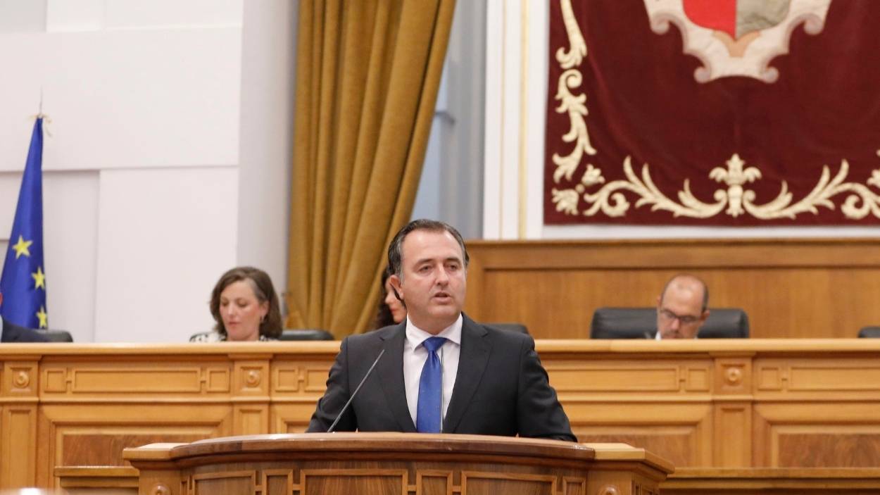 David Moreno, presidente del grupo parlamentario Vox en las Cortes de Castilla-La Mancha. EP.