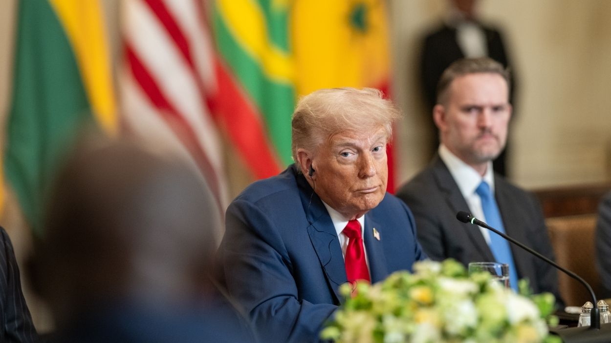 Trump en una reunión entre Washington y dirigentes africanos en la Casa Blanca. EP