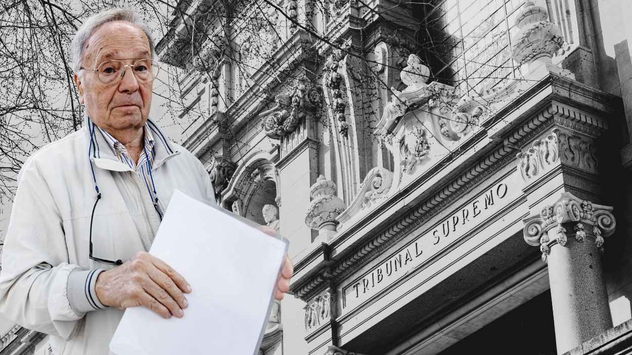 Montaje de Miguel Bernad y la fachada del Tribunal Supremo. Elaboración propia.