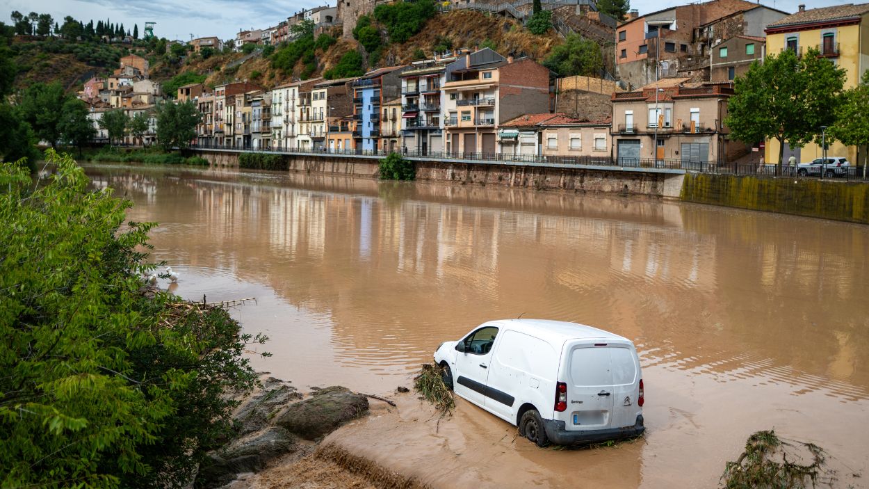 Inundaciones en la localidad barcelonesa de Súria. EP.