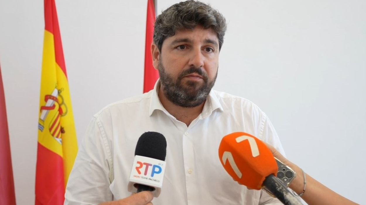 El presidente de la Región de Murcia, Fernando López Miras. EP.
