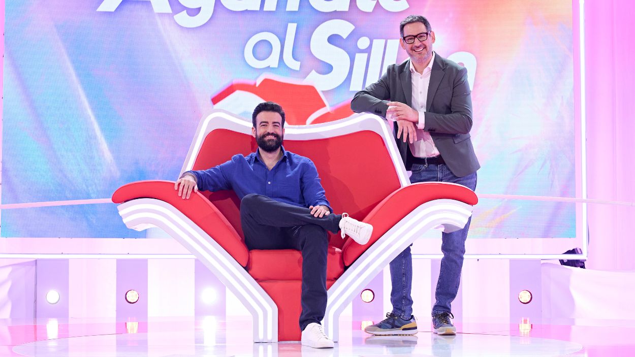Rafa Castaño y Eugeni Alemany en 'Agárrate al sillón'. Mediaset
