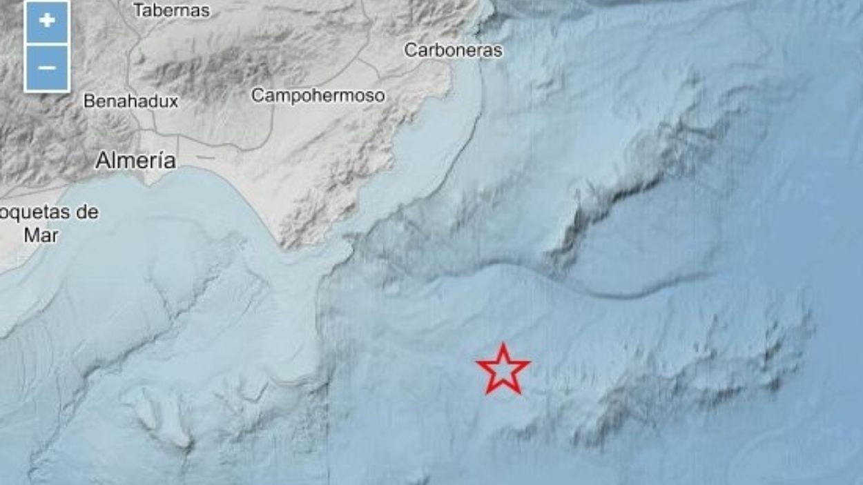 Registrado un terremoto de magnitud 5,5 frente a la costa de Almería. EP. 