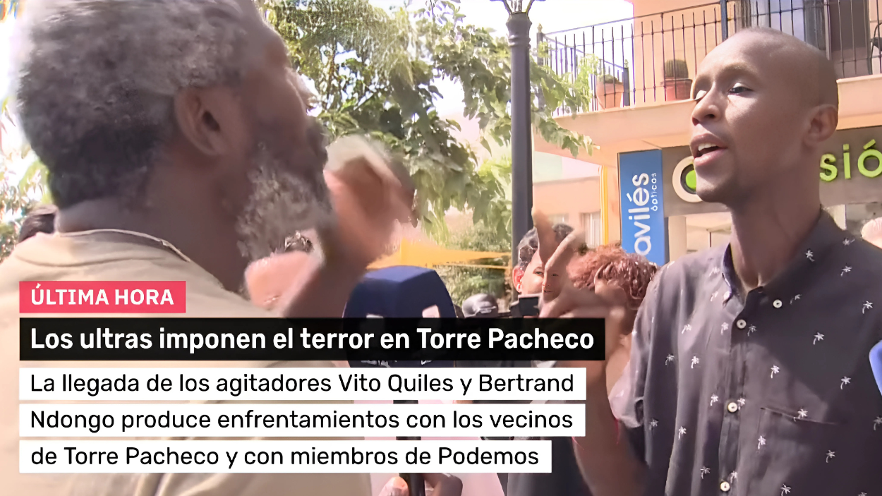 Bertrand Ndongo y Serigne Mbayé. TVE