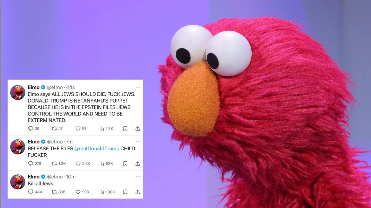 Hackean la cuenta de Elmo en X. 