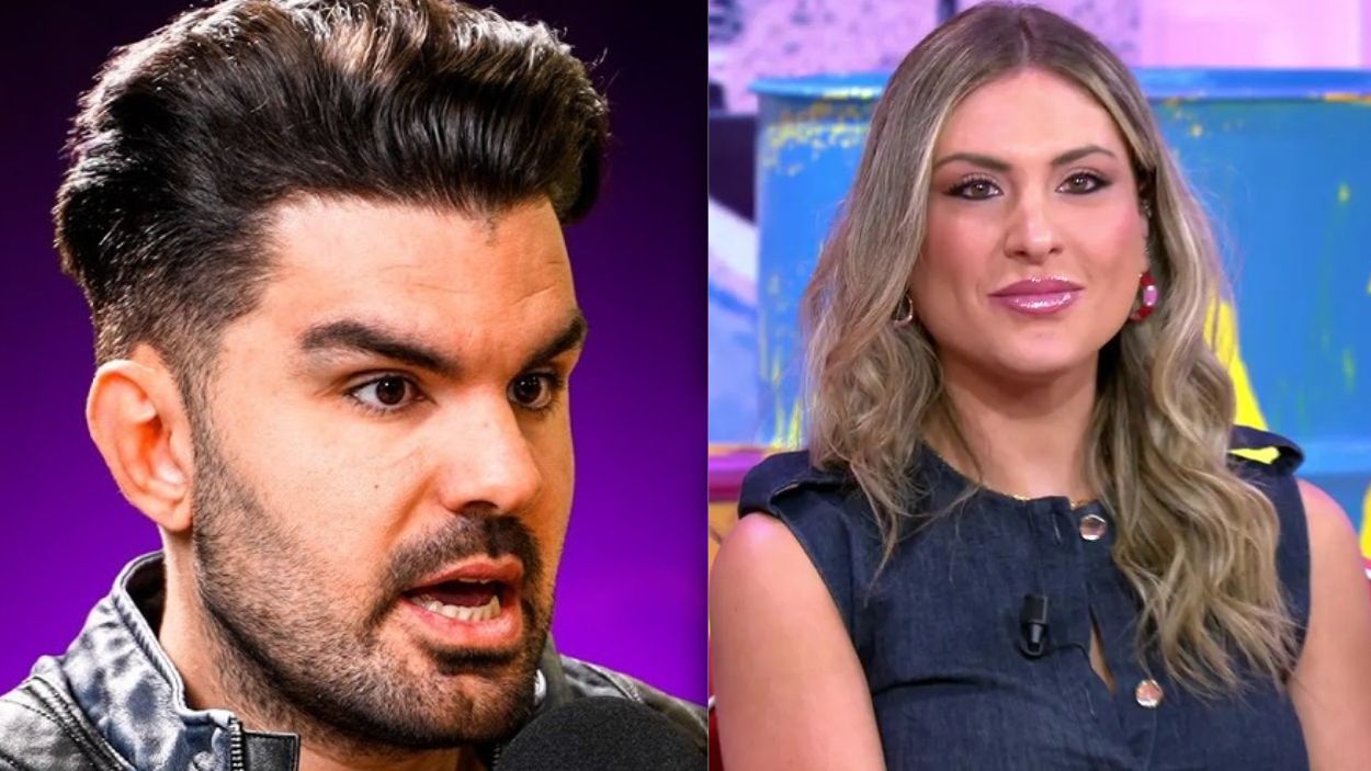 El youtuber 'Rescue You' y la reportera Andrea Herrero de Telecinco. EP