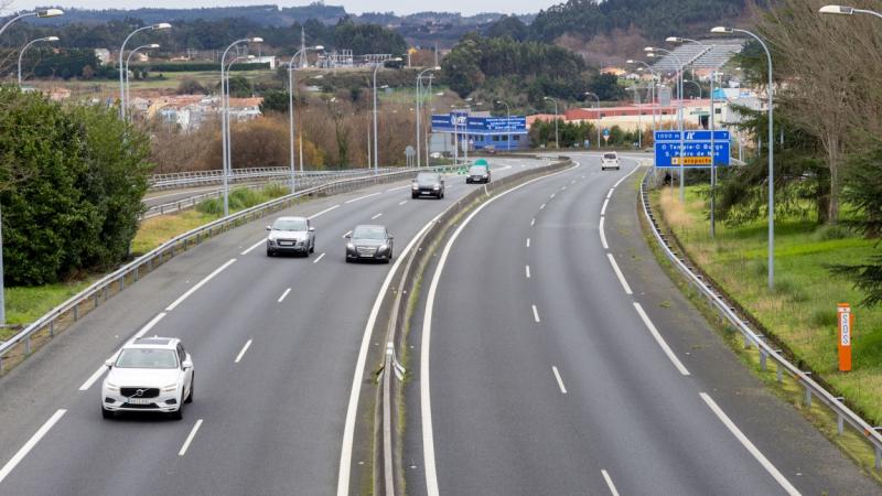Imagen de la autopista AP-9 a su paso por la provincia de A Coruña (Foto: Europa Press/Archivo).