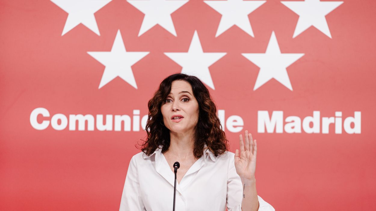 La presidenta de la Comunidad de Madrid, Isabel Díaz Ayuso. EP. 