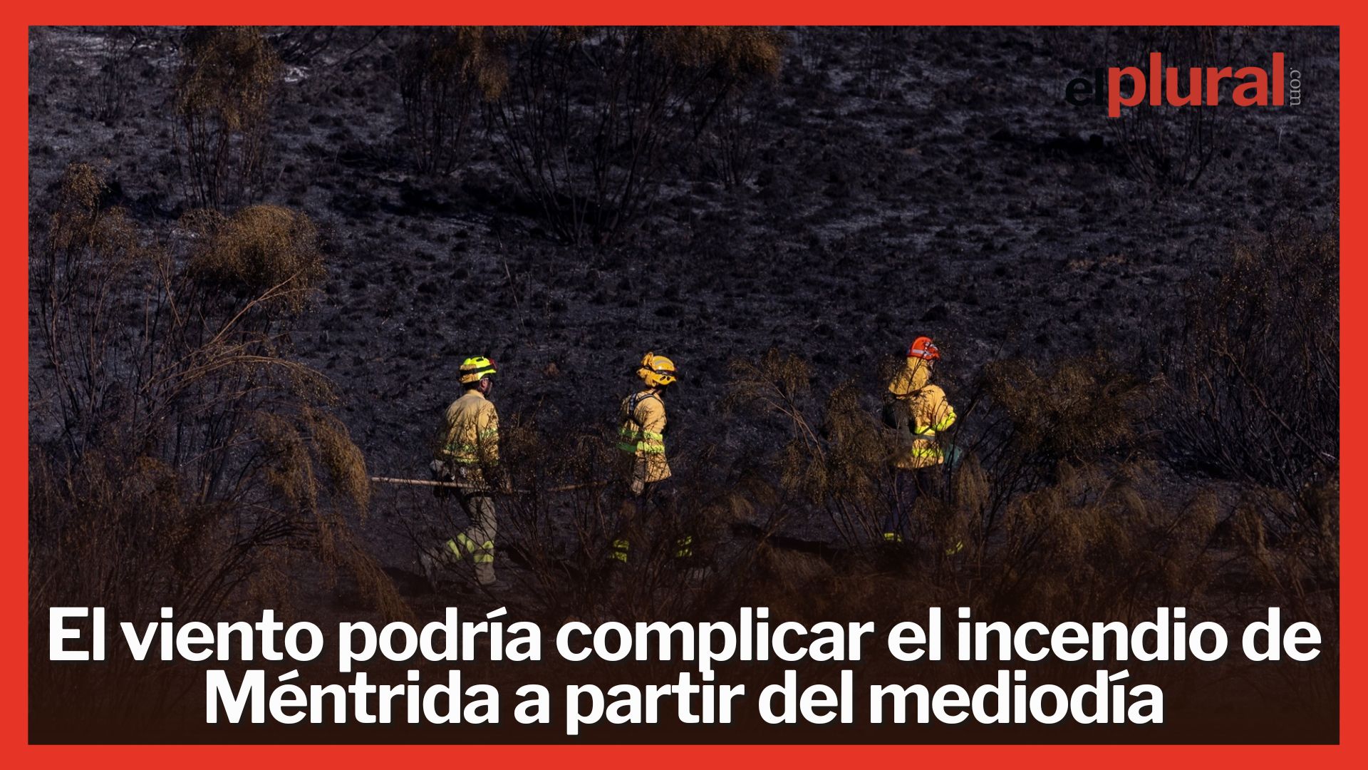 El viento podría complicar el incendio de Méntrida (Toledo) a partir del mediodía