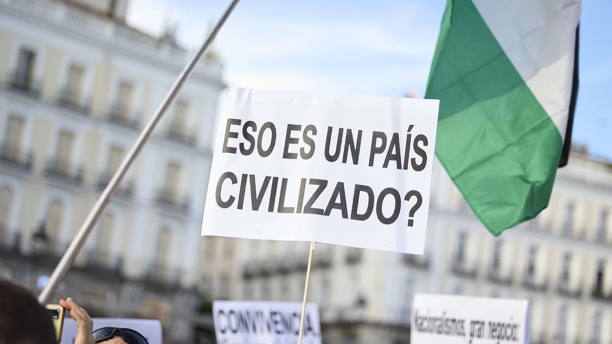 Manifestación contra la xenofobia, a 19 de julio de 2025, en Madrid. EP.