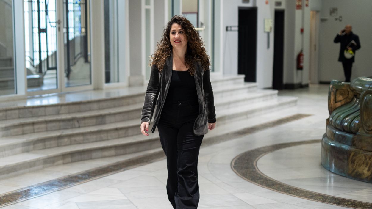 La portavoz socialista Enma López. EP.