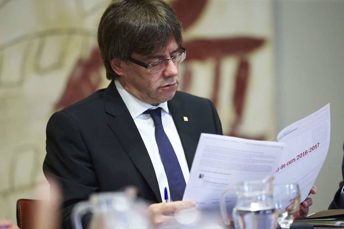 El presidente de la Generalitat, Carles Puigdemont 