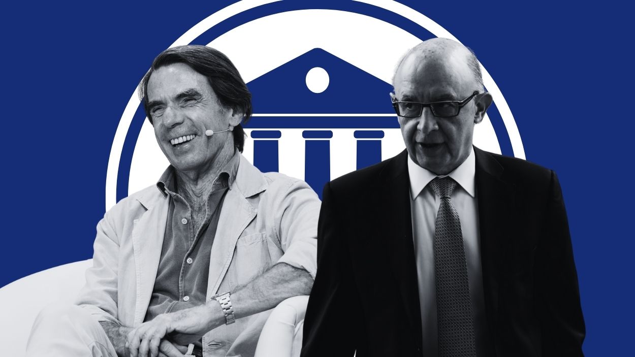 José María Aznar y Cristóbal Montoro. Elaboración propia