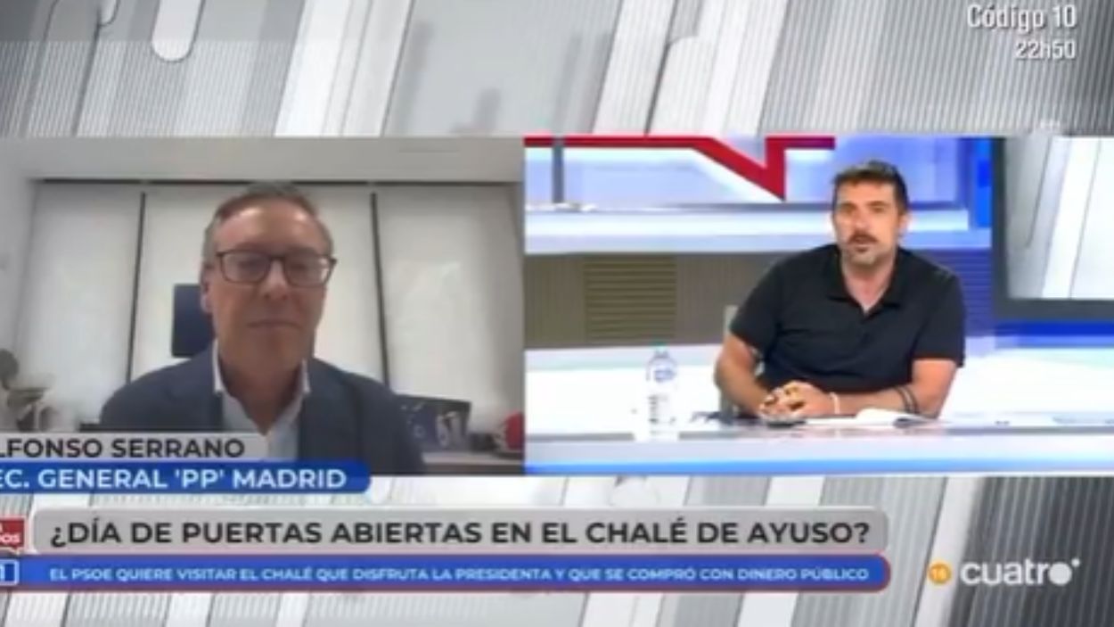 Alfonso Serrano y Ramón Espina en 'En boca de todos'. Mediaset