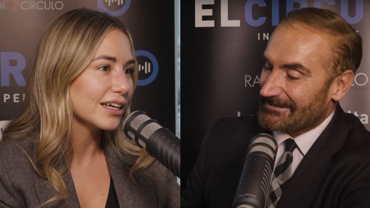 Noelia Núñez y Euprepio Padula en la entrevista. EP