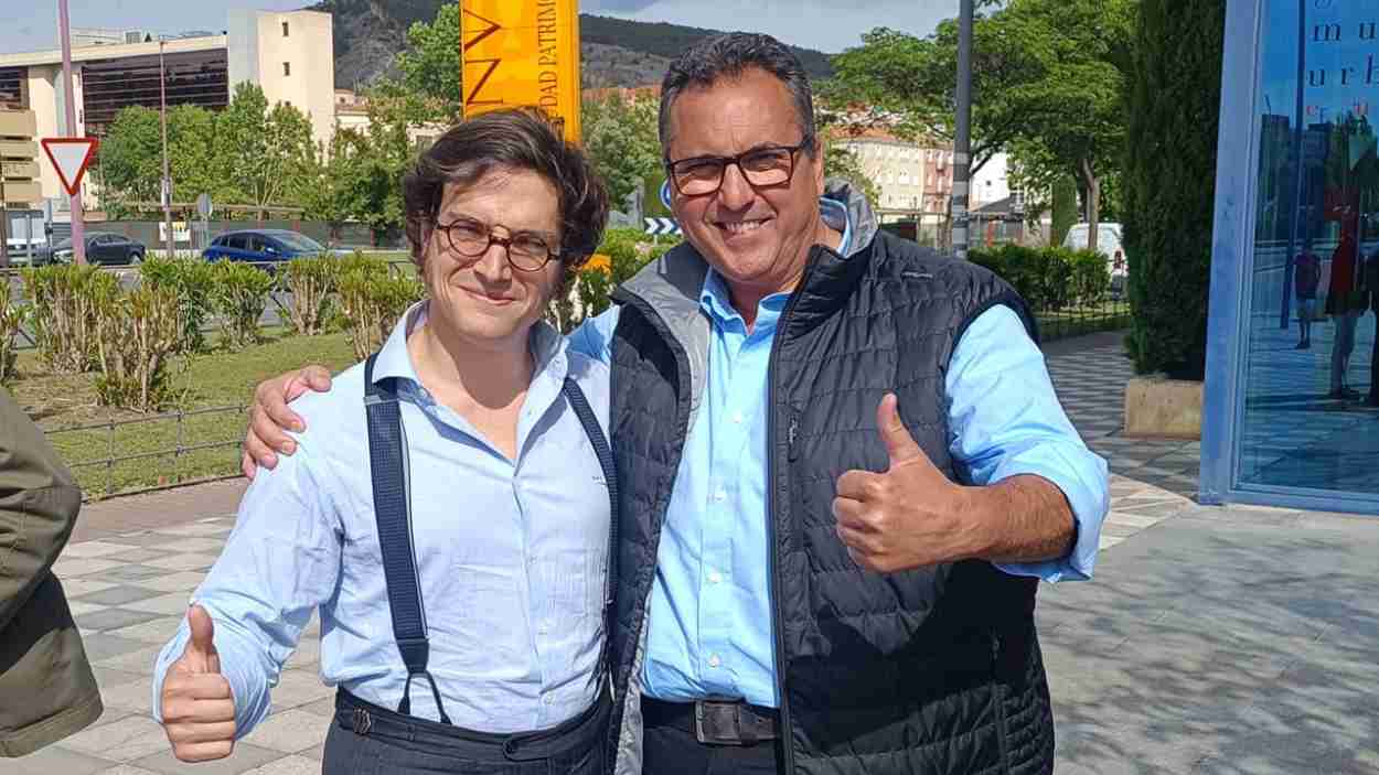 El empresario detenido junto al diputado de Vox, José María Figaredo. Vox Huete