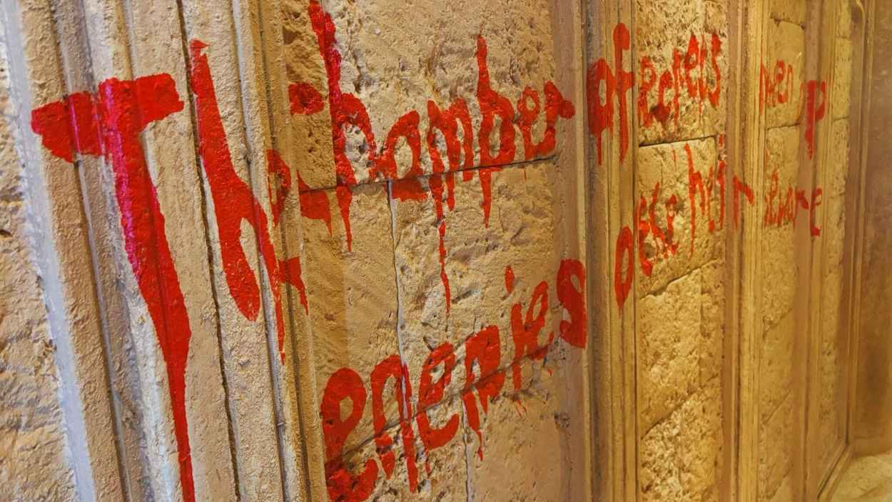 Las pintadas de la Cámara de los Secretos dan un toque especial al restaurante