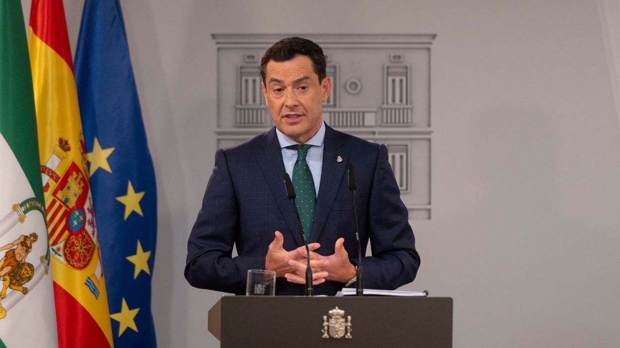 El presidente de Andalucía, Juan Manuel Moreno Bonilla. EP.