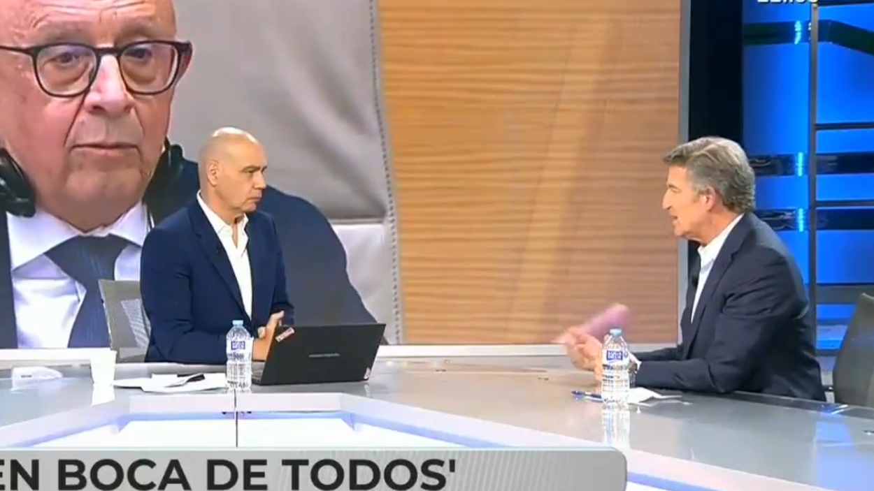 Feijóo en la entrevista con Nacho Abad
