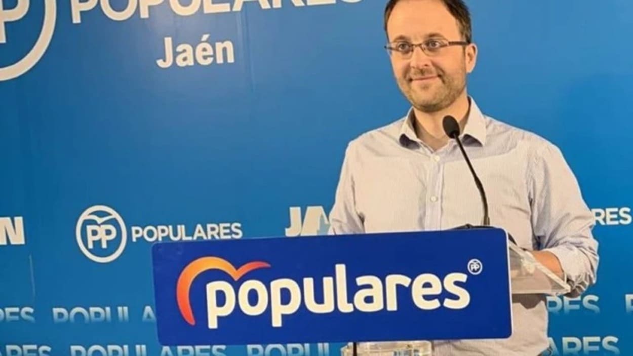 El presidente del Partido Popular de Jaén, Érik Domínguez. EP.