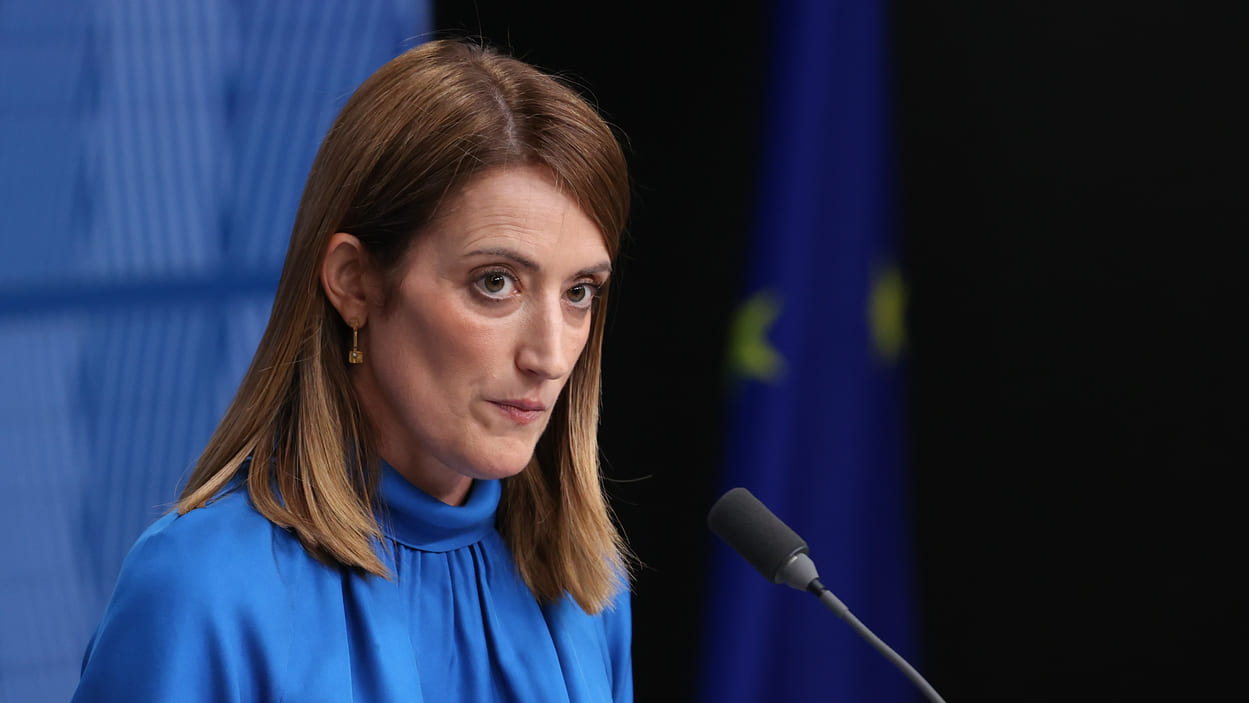 La presidenta de la Eurocámara, Roberta Metsola. EP.