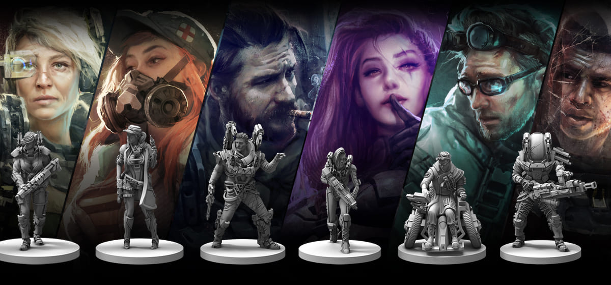 Personajes del juego de mesa Nemesis
