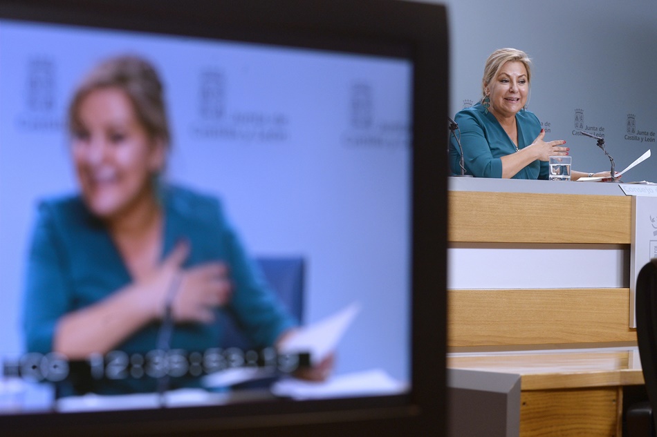 La vicepresidenta de Castilla y León, Rosa Valdeón, en una imagen de archivo. 