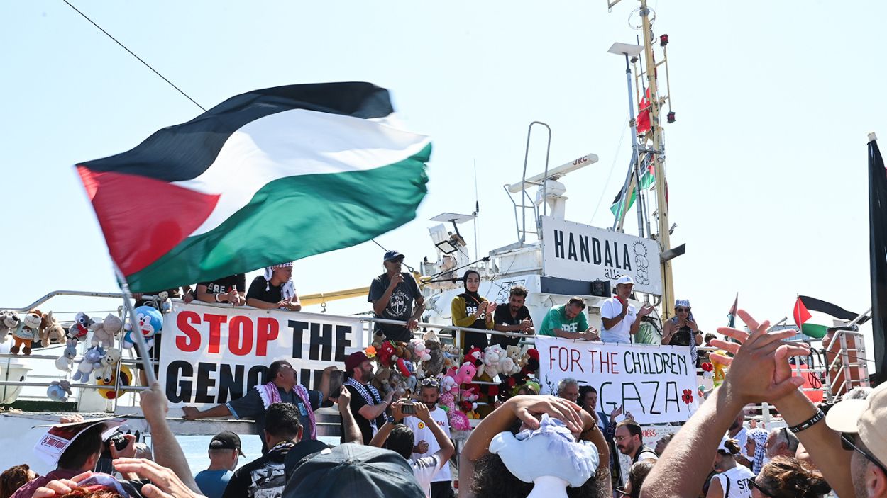 El barco 'Handala' con destino a la Franja de Gaza. EP.