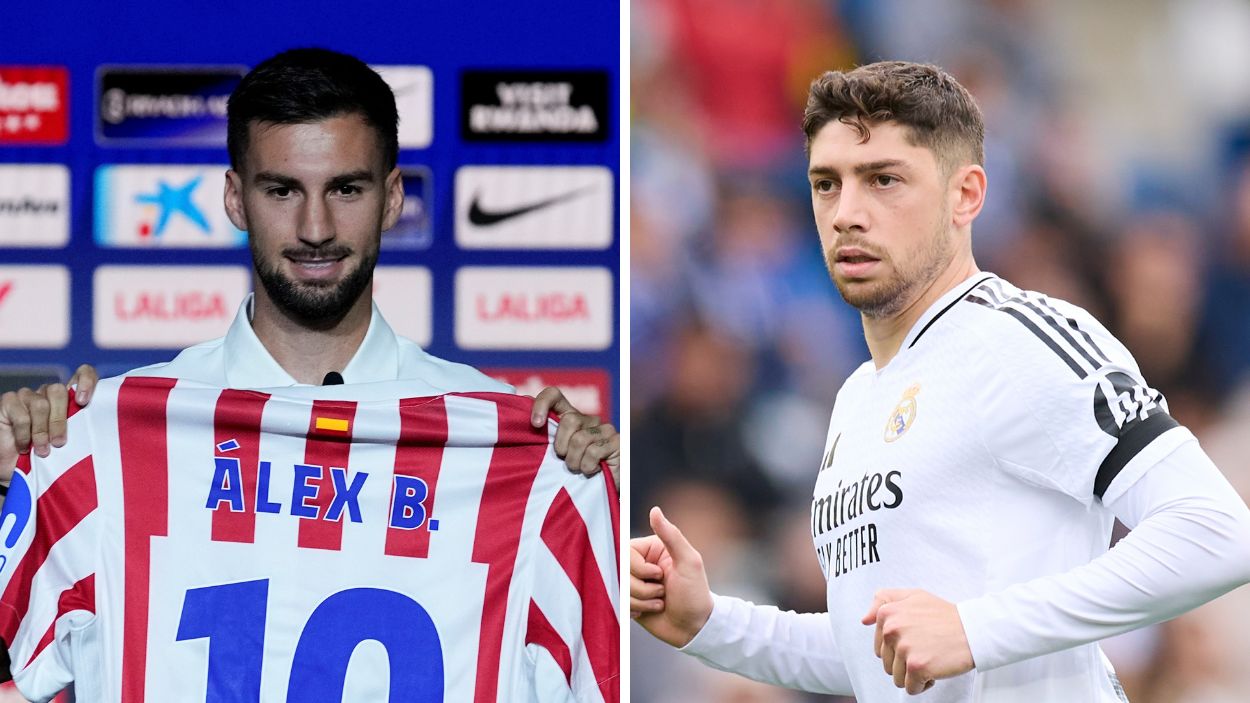 Alex Baena y Fede Valverde.