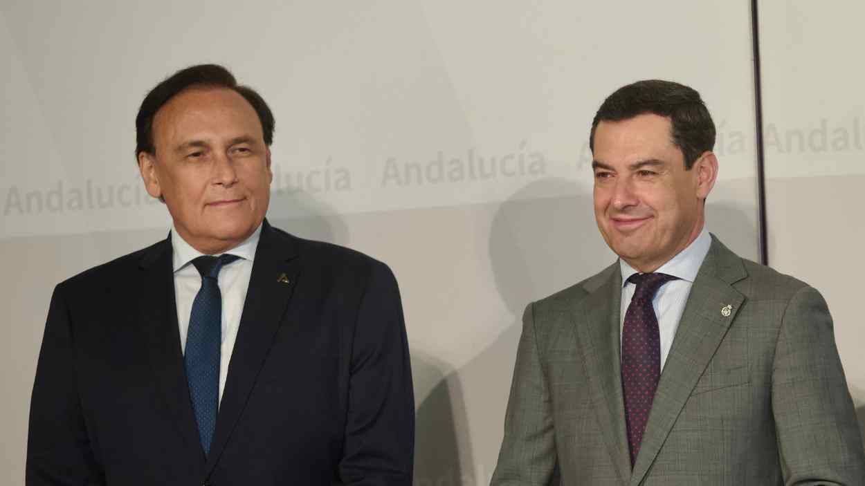 José Carlos Gómez Villamandos y Juanma Moreno Bonilla. EP