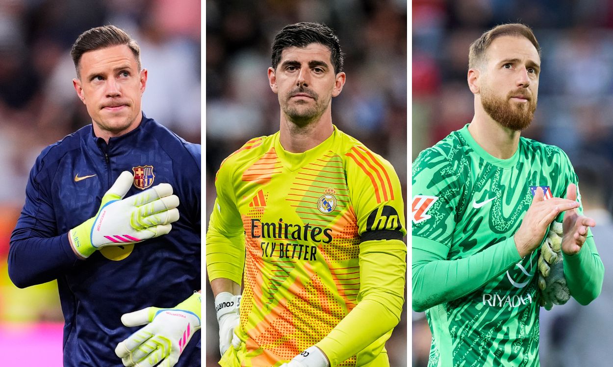 Ter Stegen, Courtois y Oblak.