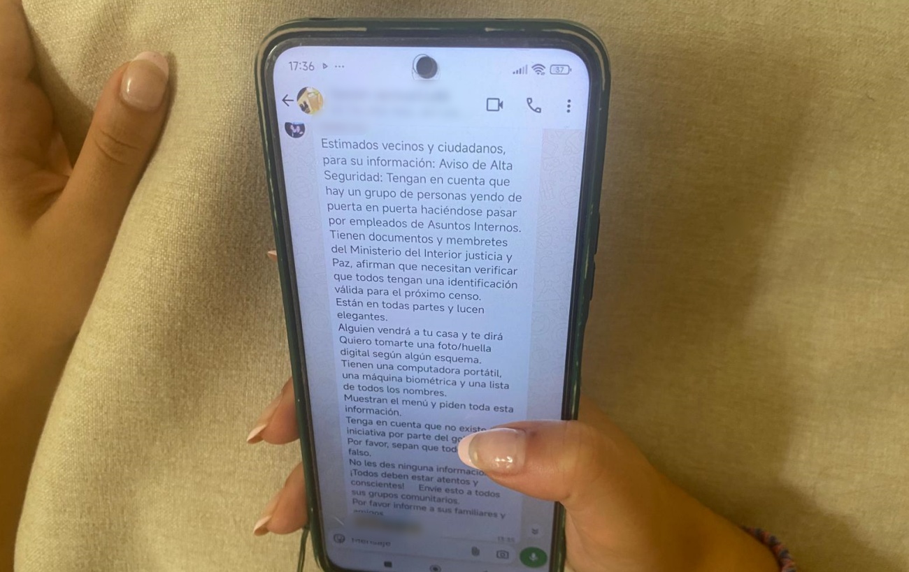 Son muchos los que en estos días han recibido por WhatsApp un mensaje alertando sobre los falsos trabajadores del ministerio