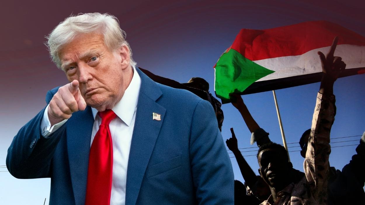 Donald Trump empieza a girar la atención hacia Sudán. Elaboración propia