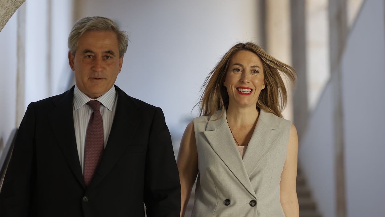Ignacio Higuero junto a María Guardiola en una imagen de archivo. EP