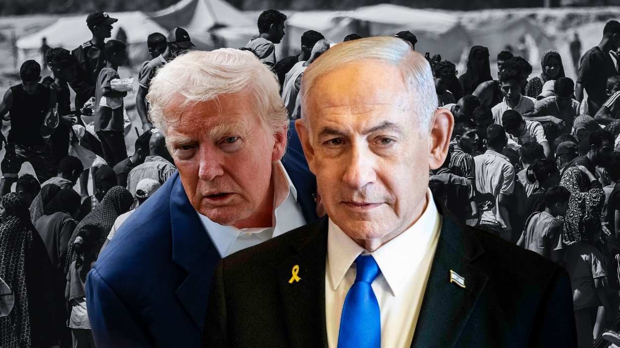 Netanyahu, Trump y la crisis humanitaria en la Franja de Gaza. Elaboración propia 