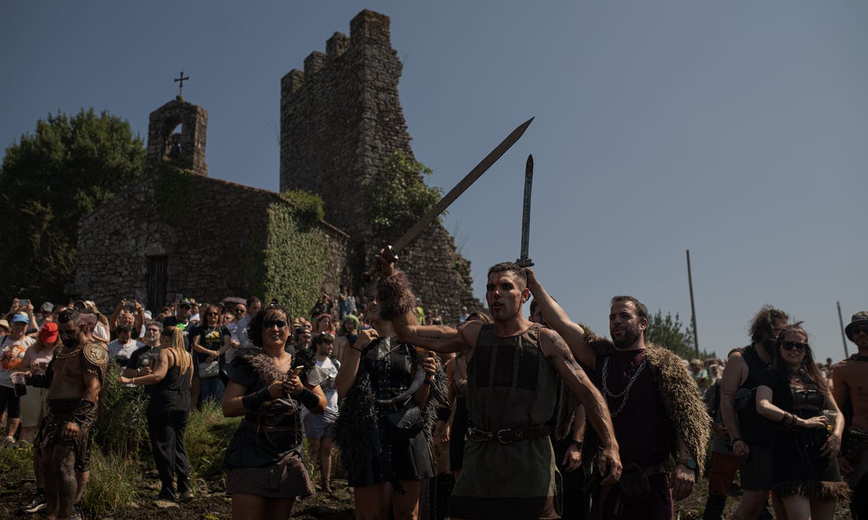 Celebración de la LXIV Romaría Vikinga en Catoira (Pontevedra). Elena Fernández / EP
