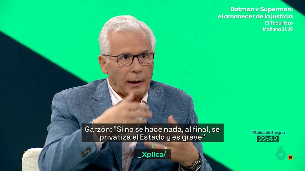 Baltasar Garzón en 'laSexta Xplica'. Atresmedia
