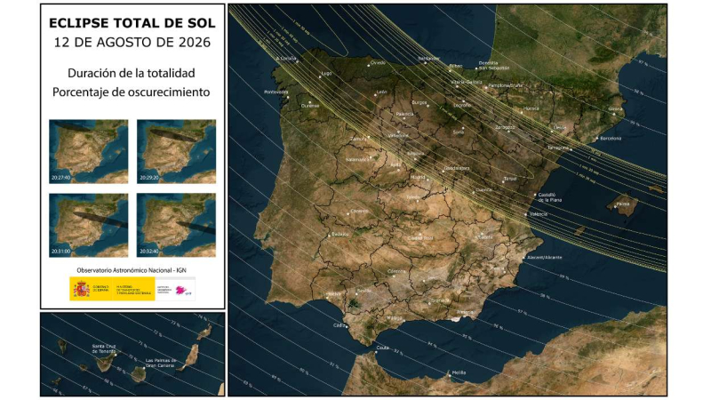 Eclipse total de Sol 12 de agosto de 2026 Eclipse total de Sol 12 de agosto de 2026