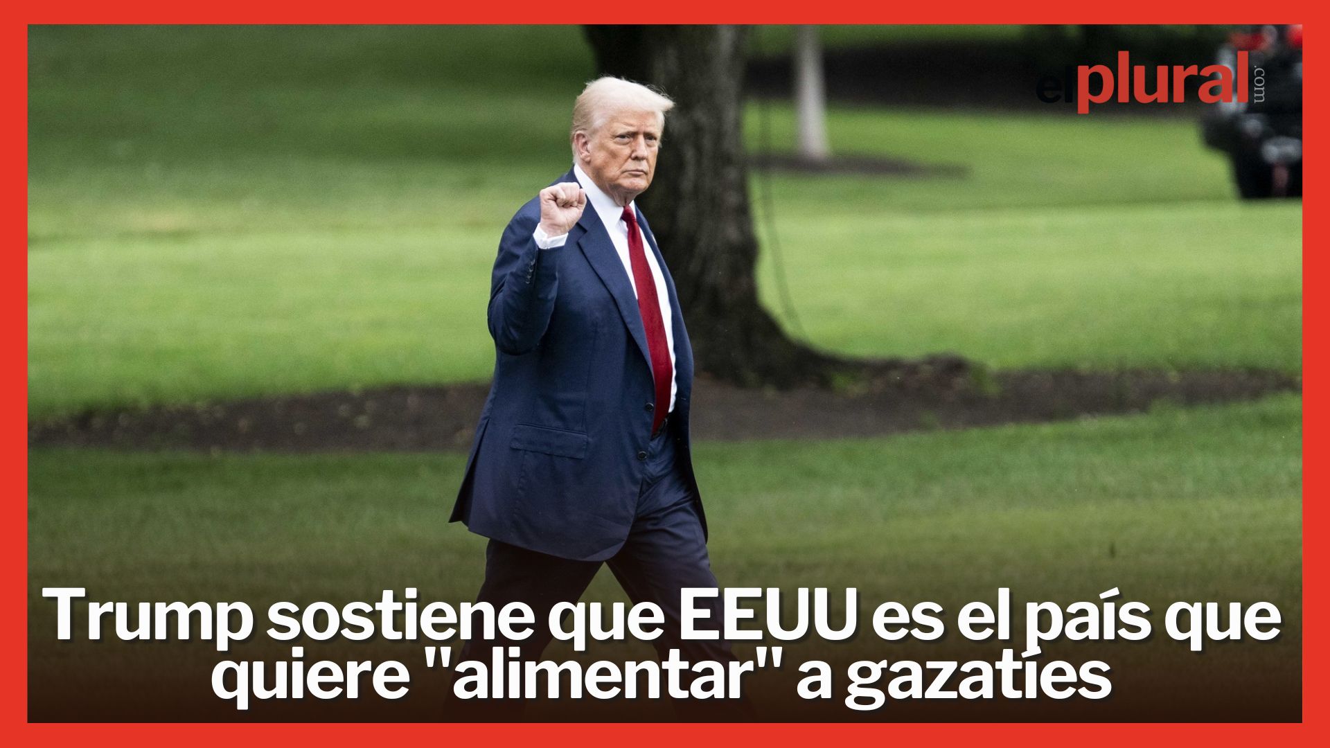 Trump niega el genocidio en Gaza y sostiene que EEUU es el país que quiere "alimentar" a gazatíes