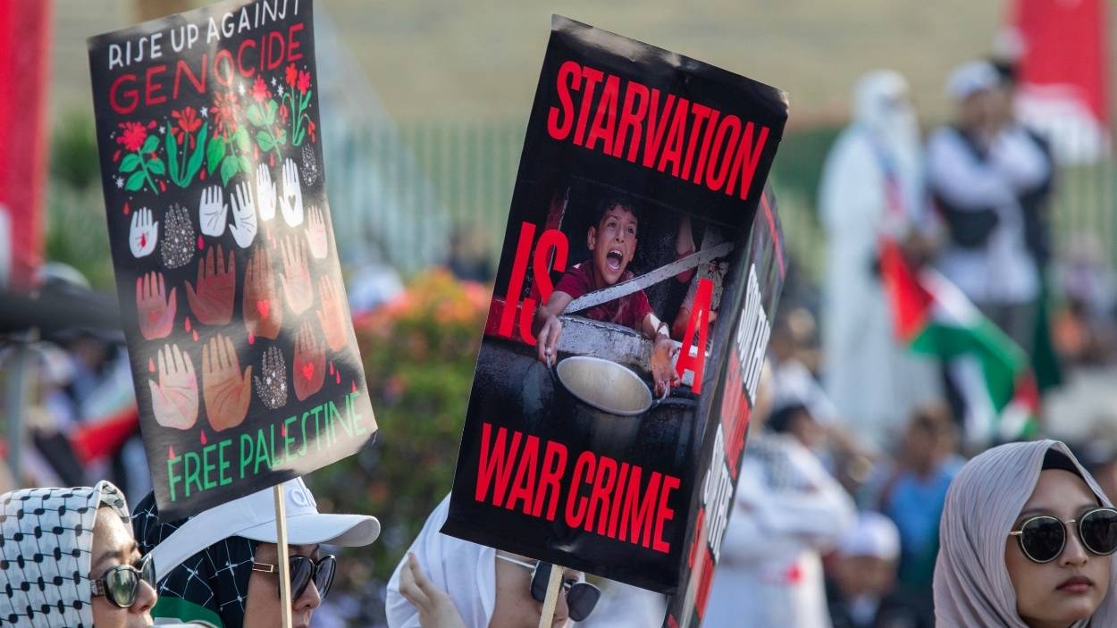 Manifestación en solidaridad con Gaza en Indonesia. EP