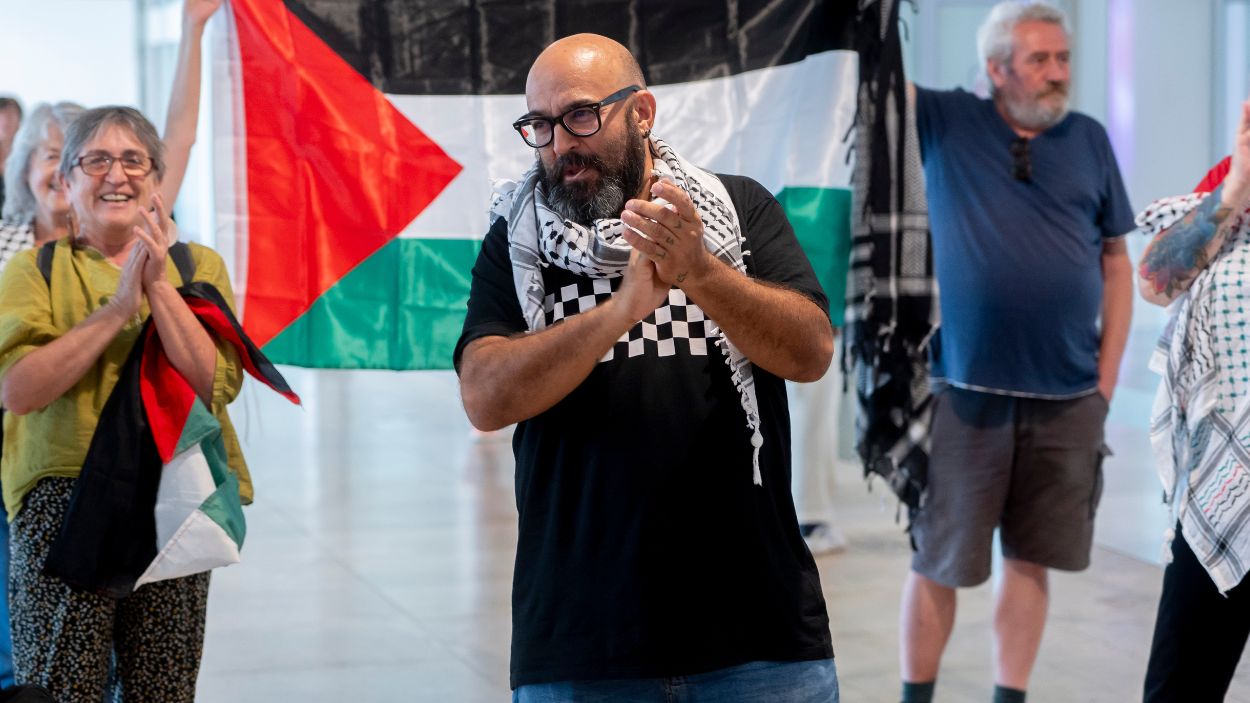Sergio Toribio llega a España tras su retención en Israel. EP